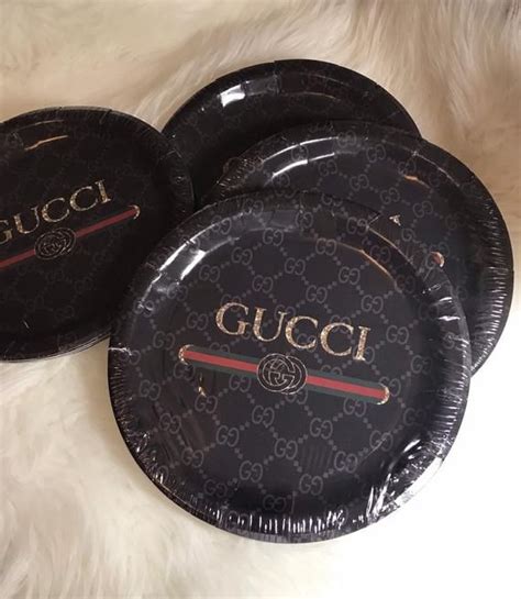 gucci plates sets|Gucci paper plates.